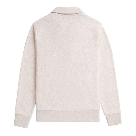 Fred Perry Pullover Mit Halbem Reißverschluss, Farbe Porridge Marl - Image 2