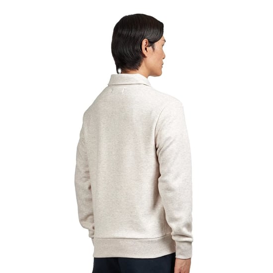 Fred Perry Pullover Mit Halbem Reißverschluss, Farbe Porridge Marl - Image 5