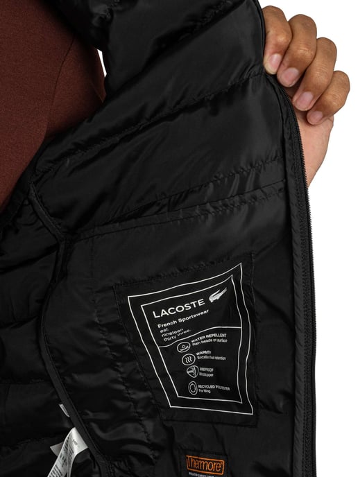 Lacoste Leichte Steppweste, Schwarz - Image 6