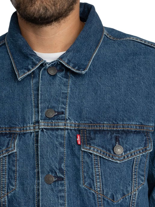 Levi's Truckerjacke Mit Lässiger Passform, Blau - Image 4