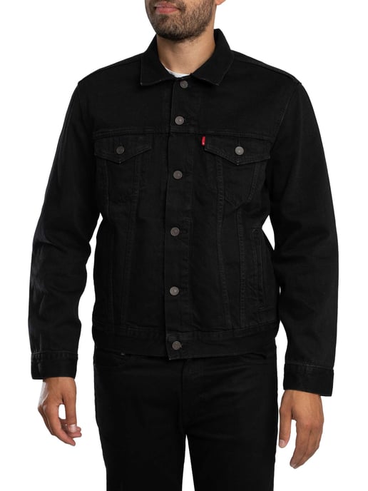 Levi's Jeans-Truckerjacke, Schwarz - Image 3