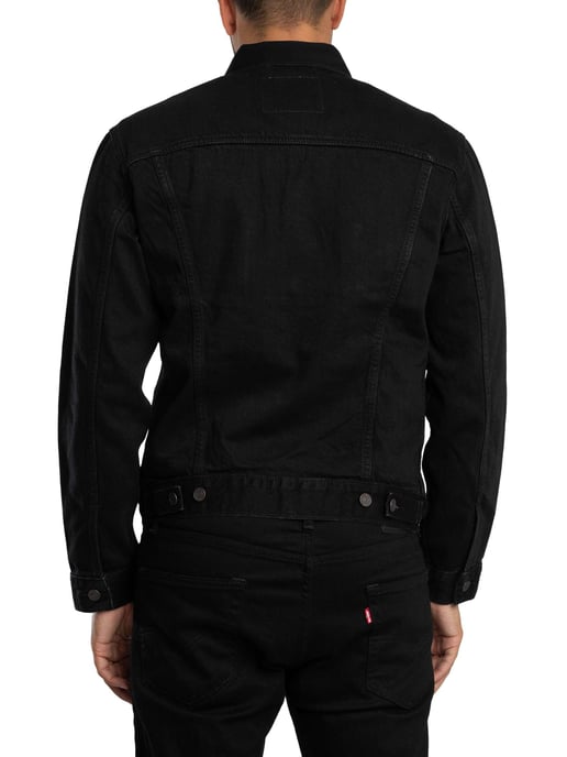 Levi's Jeans-Truckerjacke, Schwarz - Image 4