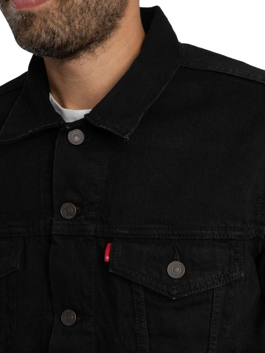 Levi's Jeans-Truckerjacke, Schwarz - Image 5