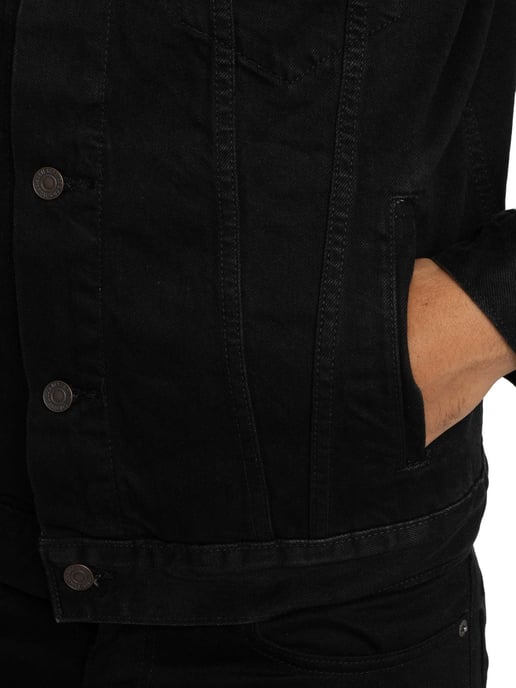 Levi's Jeans-Truckerjacke, Schwarz - Image 6