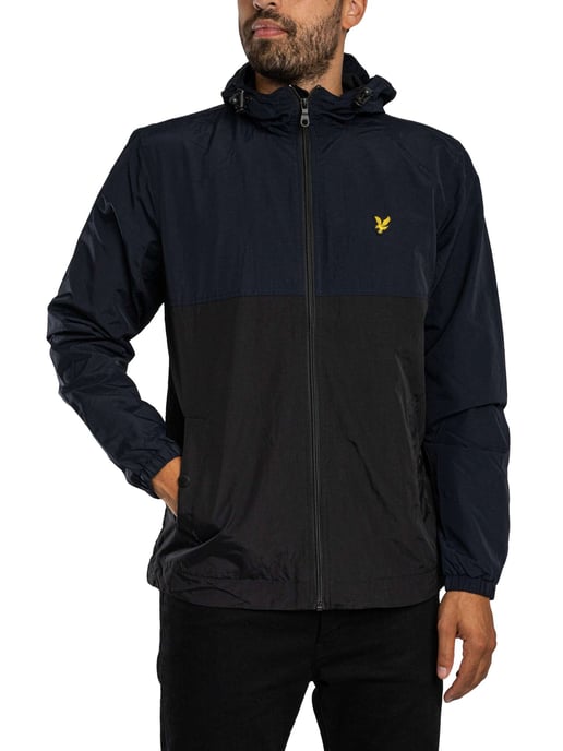 Lyle & Scott Farbblock-Jacke Mit Reißverschluss, Blau - Image 1