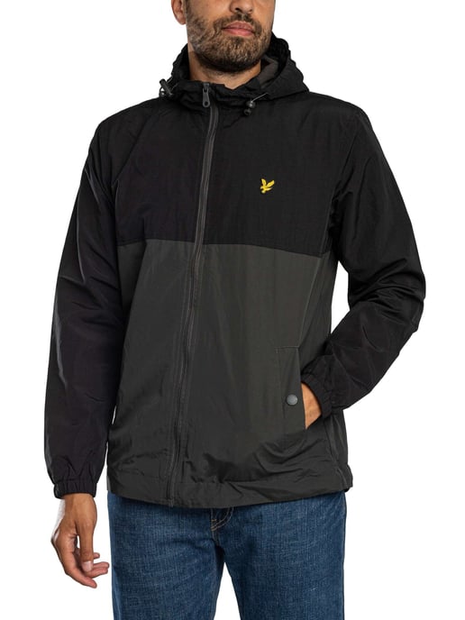 Lyle & Scott Farbblock-Jacke Mit Reißverschluss, Schwarz - Image 2