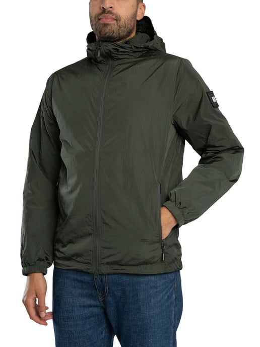 Weekend Offender Techniker-Gesichtsmaskenjacke, Grün - Image 2
