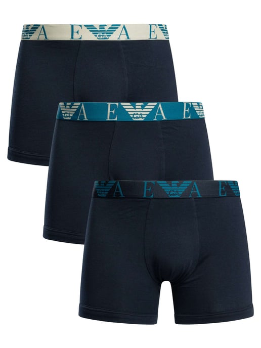 Emporio Armani 3Er Boxershorts, Blau - Image 1