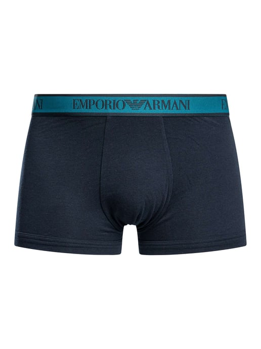 Emporio Armani 3Er Pack Baumwollstrümpfe, Blau - Image 2