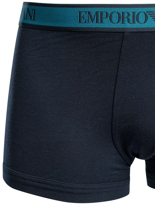 Emporio Armani 3Er Pack Baumwollstrümpfe, Blau - Image 3