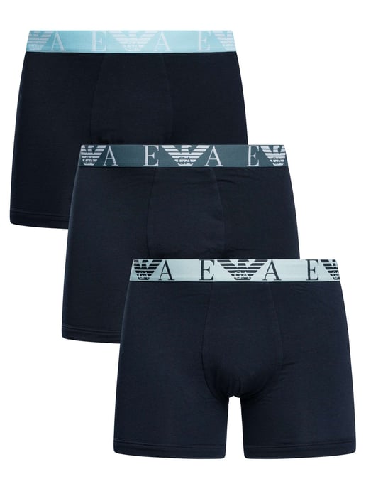 Emporio Armani 3Er Boxershorts, Blau - Image 1