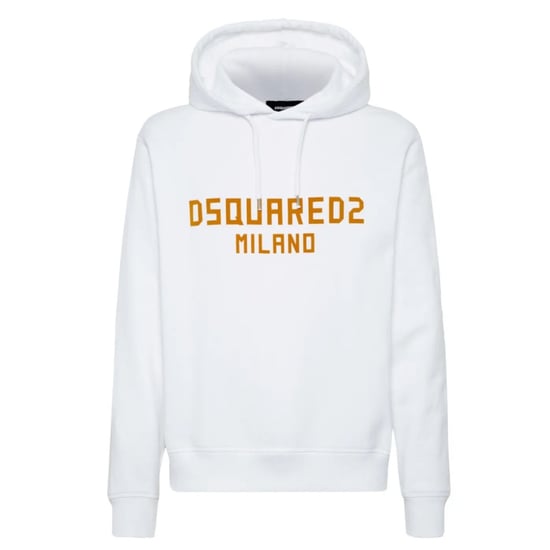 Dsquared2 Milano Logo Cool Fit Weißer Hoodie - Image 1