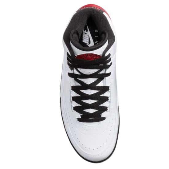 Nike Air Jordan 2 Retro Sneaker Mit Roten Details Und Weißen Sneakers - Image 4