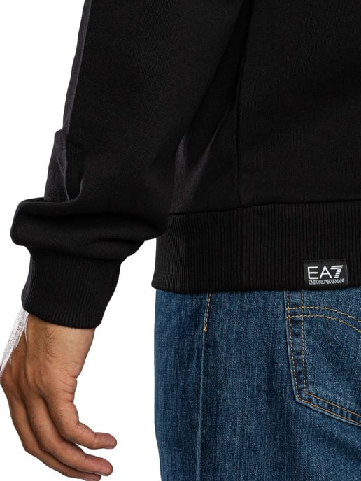 EA7 Sweatshirt Mit Großem Logo-Grafik, Schwarz - Image 5