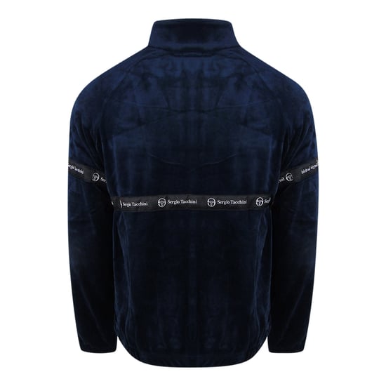 Sergio Tachini Marineblaue Samt-trainingsjacke - Image 2