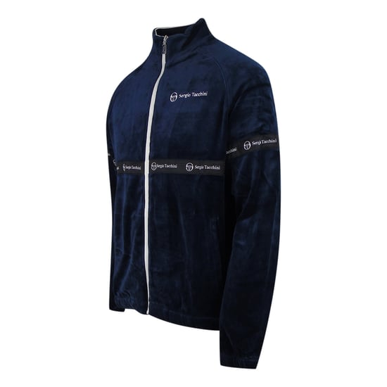 Sergio Tachini Marineblaue Samt-trainingsjacke - Image 3
