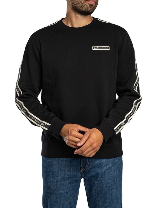 EA7 Box-Logo-Sweatshirt, Schwarz - Image 2