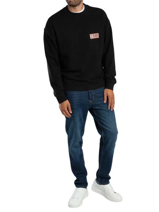 HUGO Durec Sweatshirt Mit Rückengrafik, Schwarz - Image 6