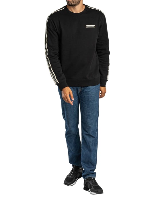 EA7 Box-Logo-Sweatshirt, Schwarz - Image 5