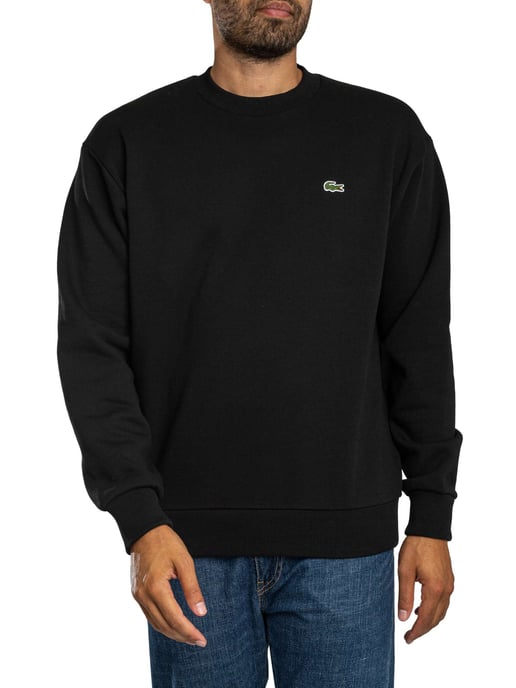Lacoste Sweatshirt Aus Baumwollfleece, Schwarz - Image 2