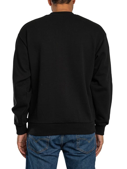 Lacoste Sweatshirt Aus Baumwollfleece, Schwarz - Image 3