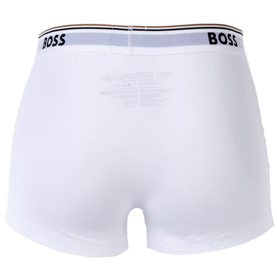 Lot 3 boxers coton stretch Hugo Boss Pour Homme en Blanc - Image 3