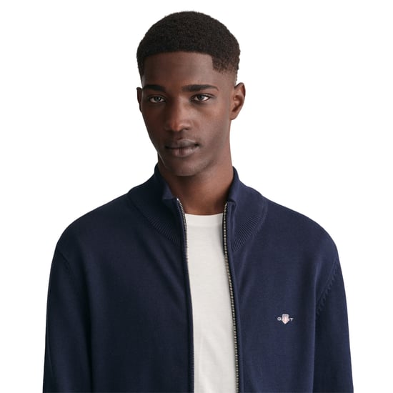 Gant Casual Cotton Zip Strickjacke - Image 4