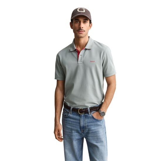 Gant Regular Contrast Pique Rugger Poloshirt - Image 2