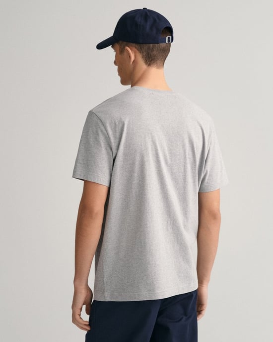 GANT Herren Regular Fit Kurzarm Shield Logo T-Shirt - Image 2