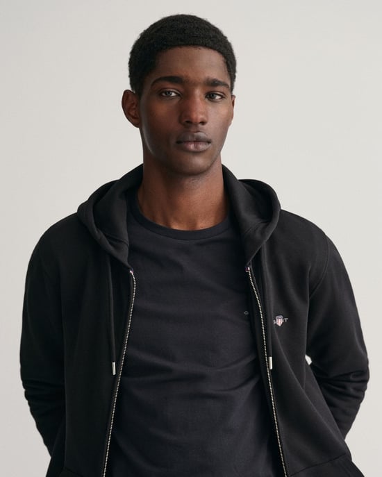 Gant Regular Shield Full Zip Hoodie Sweatjacke - Image 3