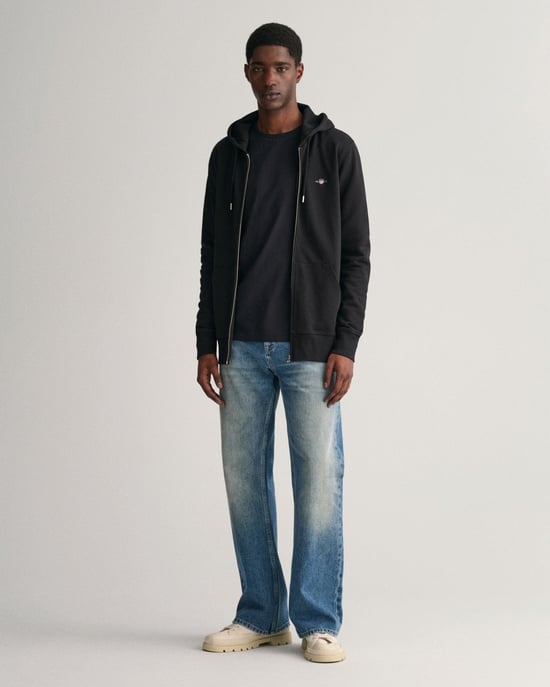 Gant Regular Shield Full Zip Hoodie Sweatjacke - Image 4
