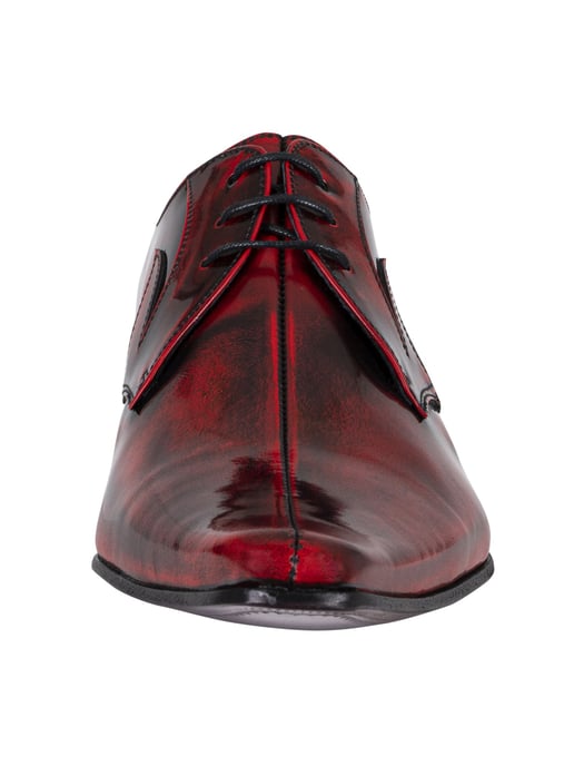 Jeffery West Derby Lederschuhe, Rot - Image 4