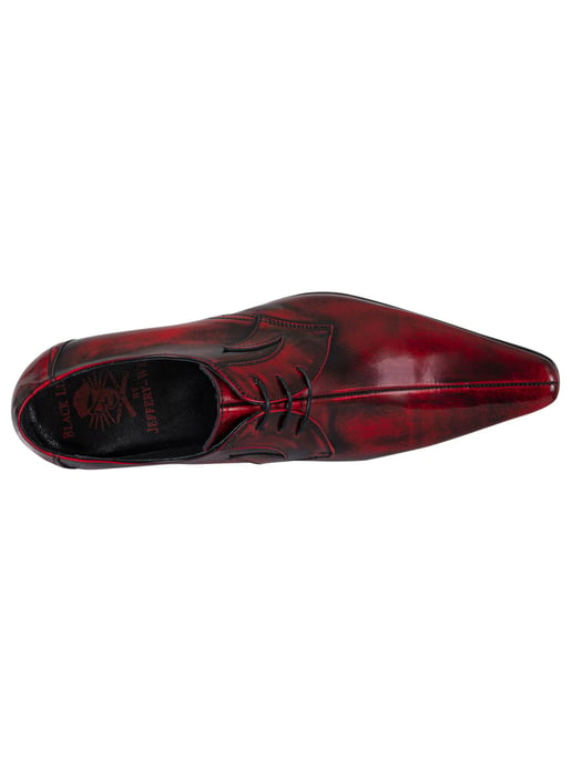 Jeffery West Derby Lederschuhe, Rot - Image 6