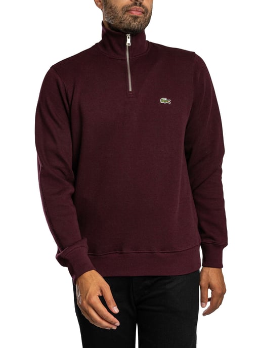 Lacoste Interlock-Sweatshirt Mit Hohem Kragen, Rot - Image 2