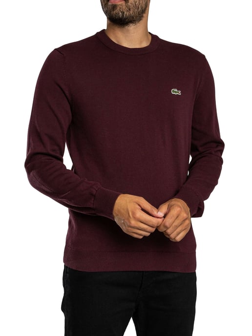 Lacoste Strickpullover Mit Logo, Rot - Image 2