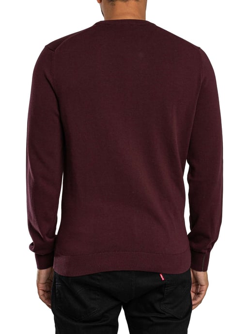 Lacoste Strickpullover Mit Logo, Rot - Image 3