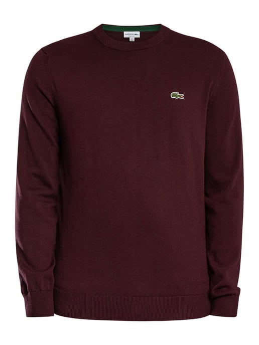 Lacoste Strickpullover Mit Logo, Rot - Image 5