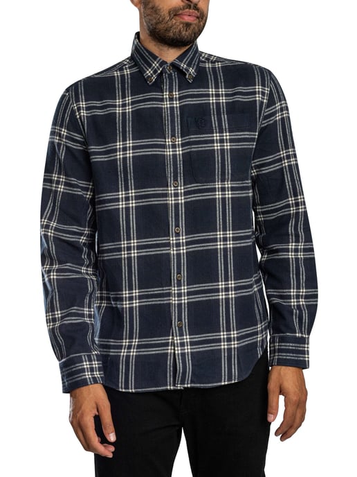 Superdry Holzfällerhemd Aus Baumwolle, Blau - Image 2