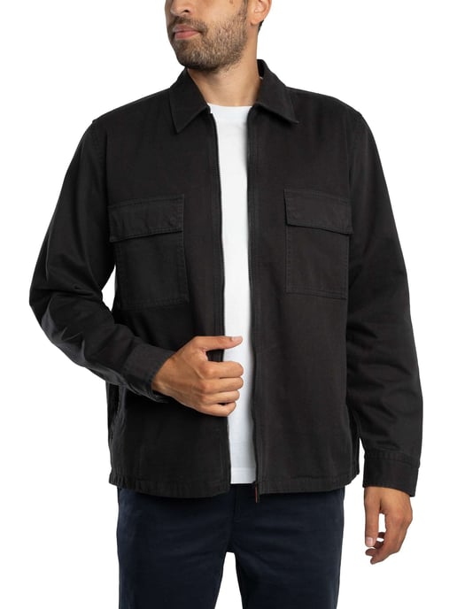 BOSS Lorum Zip Overshirt, Schwarz - Image 2