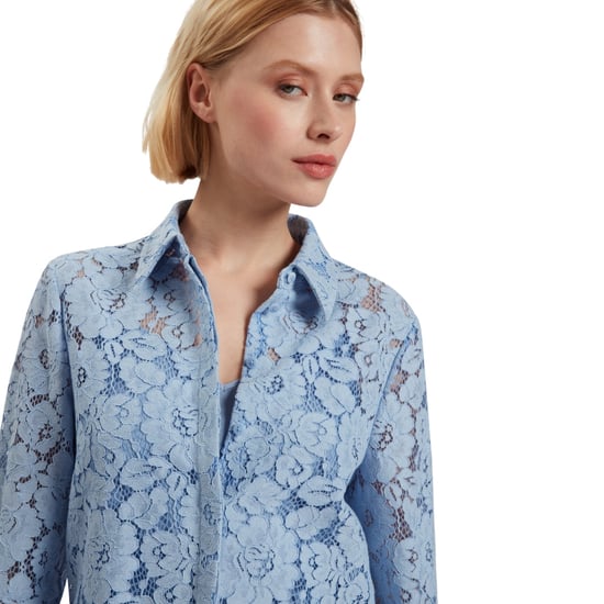 Ted Baker Gennoa Longline Spitzenhemd, Blau - Image 3