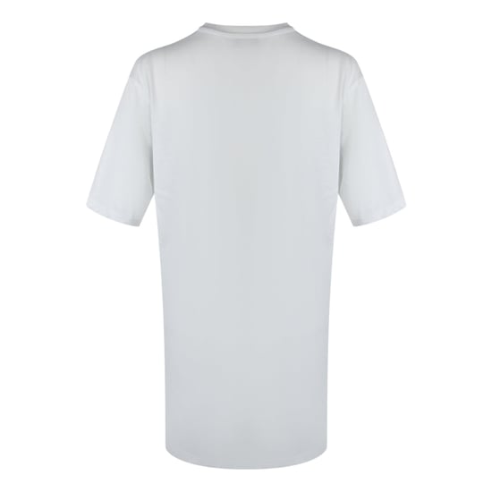 Love Moschino Large Box Logo Oversized White Mini T-shirt Dess - Image 3