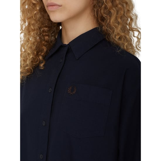 Fred Perry Hemd Mit Knopfleiste, Marineblaues Kleid - Image 4