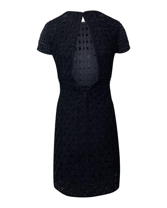 Burberry Spitzen-Minikleid aus schwarzem Polyamid - Image 2