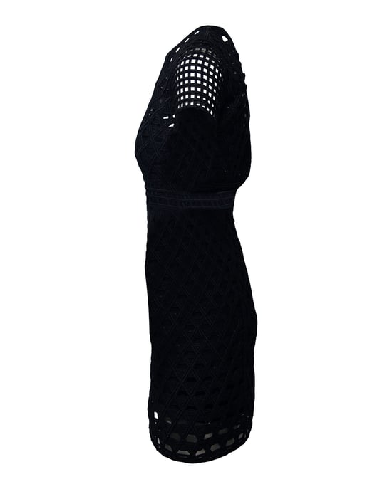 Burberry Spitzen-Minikleid aus schwarzem Polyamid - Image 3