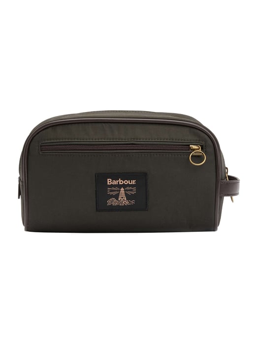 Barbour Wachs-Waschbeutel, Grün - Image 2