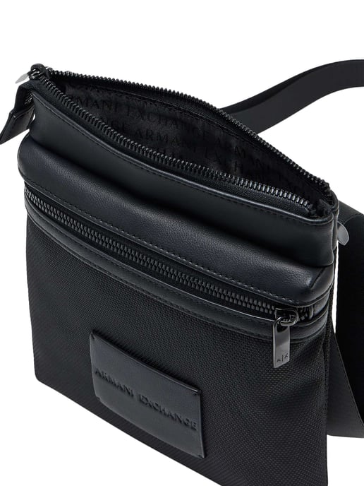 Armani Exchange Umhängetasche Mit Box-Logo, Schwarz - Image 4