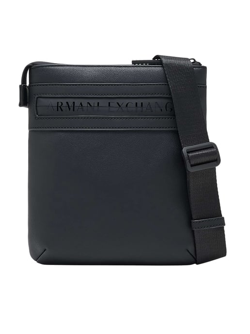 Armani Exchange Flache Umhängetasche, Schwarz - Image 1