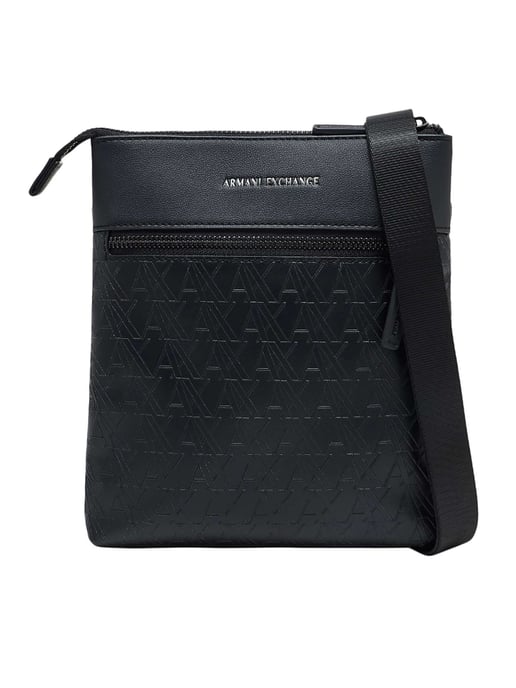 Armani Exchange Flache Umhängetasche, Schwarz - Image 1