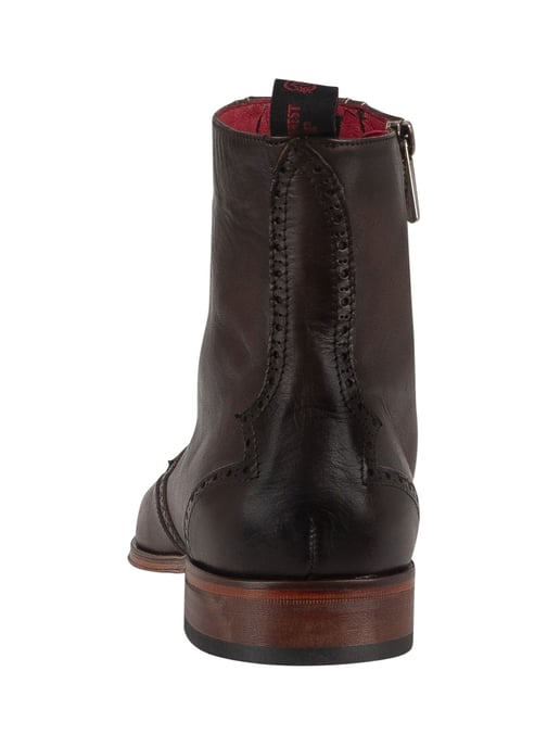 Jeffery West Chelsea-Stiefel Aus Leder Mit Reißverschluss, Braun - Image 5