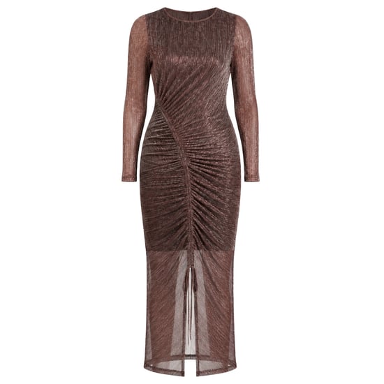 Ted Baker Anthers Metallic Bodycon Kleid In Rosa Mit Raffungen - Image 1